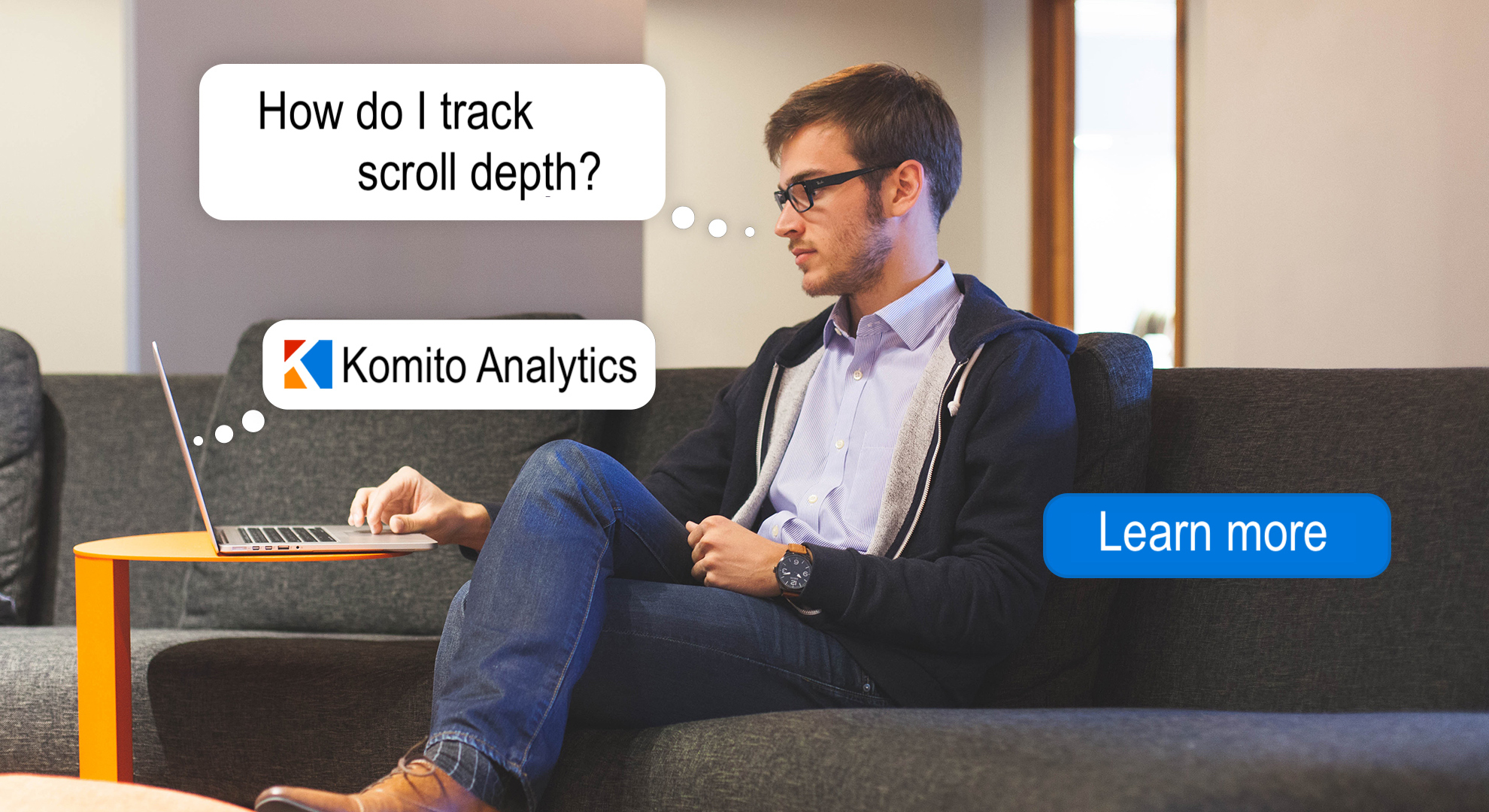 How to track scroll depth with Komito Analytics?